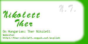 nikolett ther business card